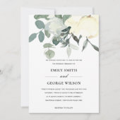 WEISSE, WEISSE WASSERFARBFLÜSSE EINLADUNG (Vorderseite)