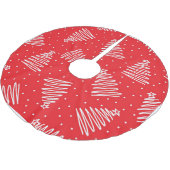 Weiße weiße weiße Weihnachtsbaume Polyester Weihnachtsbaumdecke (Schrägansicht)