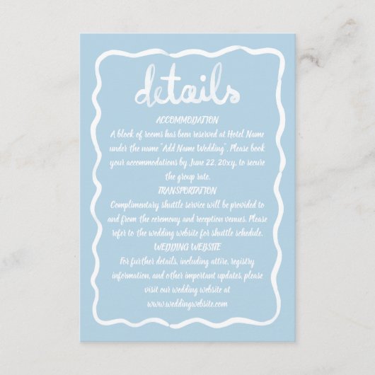 Weiße, weißliche weißliche Rahmen mit weißer Hand Begleitkarte (Vorderseite)