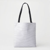 Weiße wellige Textur Tasche (Vorderseite)