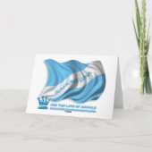 Weiße Welpenhündin-Liebe, versiegelt mit Lipstick  Karte (Rückseite)