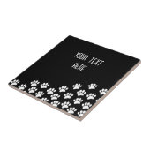 Weiße Welpenpaw-Drucke mit benutzerdefiniertem, sc Fliese (Seite)