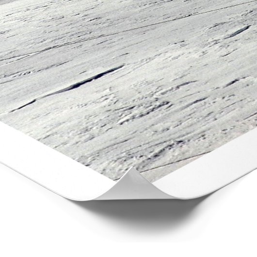 Weiße Welt Poster (Ecke)