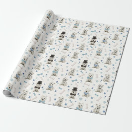 Weiße Westie mit Zubehör Whimsical Geschenkpapier
