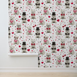 Weiße Westie mit Zubehör Whimsical Tapete