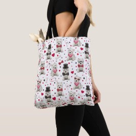 Weiße Westie mit Zubehör Whimsical Tasche