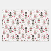 Weiße Westies mit Accessoires Geschenkpapier Set (Vorderseite 2)