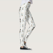Weiße Westies mit Accessoires Whimsical Leggings (Rechts)