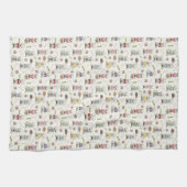 Weiße Westies mit Zubehör Whimsical Geschirrtuch (Horizontal)