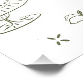 Weiße Wiesen Poster (Ecke)