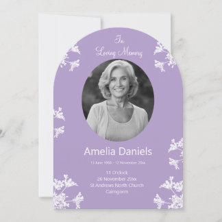 Weiße Wildblume in der Lieblingssaftkarte Einladung