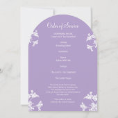 Weiße Wildblume in der Lieblingssaftkarte Einladung (Rückseite)