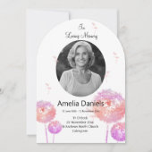 Weiße Wildblume in der Lieblingssaftkarte Einladung (Vorderseite)