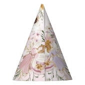 Weiße Wildblume Meadow Birthday Partyhütchen (Rückseite)