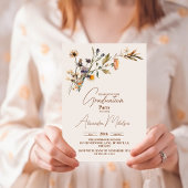 Weiße Wildblume Meadow Wedding Einladung