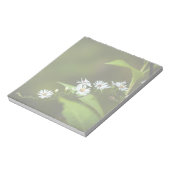 Weiße Wildblume Notizblock (Rotiert)