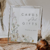 Weiße Wildblume Wiese Elfenbeinkarten und Geschenk Poster