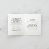 Weiße Wildblume Wiese für Beileid Danke (Innenseite)