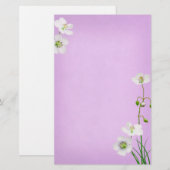Weiße Wildblumen auf der Lavendelhochzeit (Vorne/Hinten)