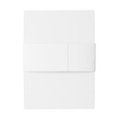 Weiße Wildblumen Einladungsbanderole (Rückseitenbeispiel)