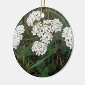 Weiße Wildblumen Keramikornament (Links)