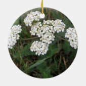 Weiße Wildblumen Keramikornament (Hinten)