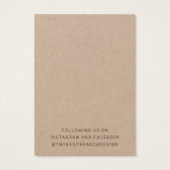 Weiße Wildblumen mit Grafikkarte (Rückseite)