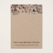 Weiße Wildblumen mit Grafikkarte (Vorderseite)