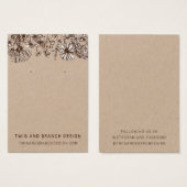 Weiße Wildblumen mit Grafikkarte (Vorne & Hinten)