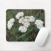 Weiße Wildblumen Mousepad (Mit Mouse)