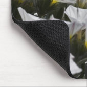 weiße Wildblumen Mousepad (Ecke)