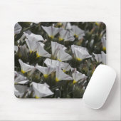 weiße Wildblumen Mousepad (Mit Mouse)