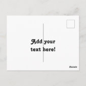 Weiße Wildblumen-Postkarte Postkarte (Rückseite)