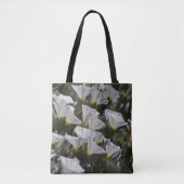 Weiße Wildblumen Tasche (Vorderseite)