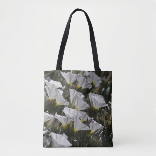 Weiße Wildblumen Tasche (Vorderseite)