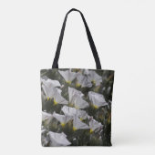 Weiße Wildblumen Tasche (Rückseite)