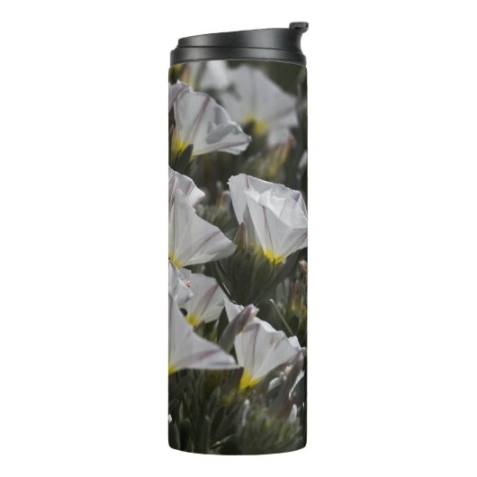 Weiße Wildblumen Thermosbecher (Nach links gedreht)