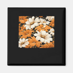 Weiße Wildblumen - Weitsichtigkeit Magnet