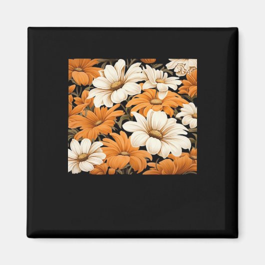 Weiße Wildblumen - Weitsichtigkeit Magnet (Vorne)