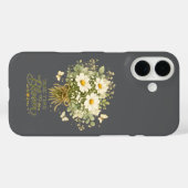 Weiße Wildblumenbouquet Case-Mate iPhone Hülle (Rückseite (Horizontal))