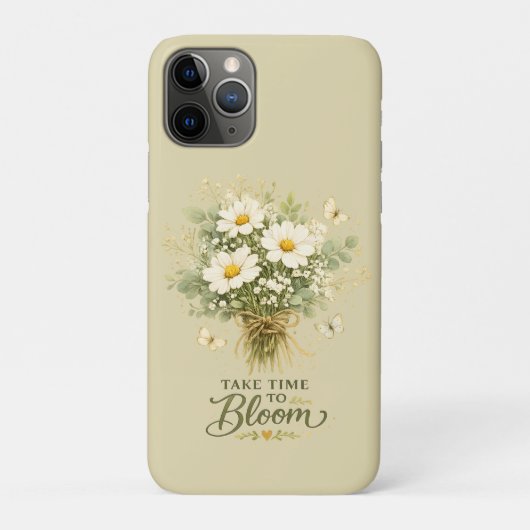 Weiße Wildblumenbouquet Case-Mate iPhone Hülle (Rückseite)