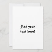 Weiße Wilde Blume Karte (Rückseite)