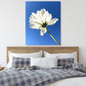 Weiße Wilde Blumen-Leinwandkunst Leinwanddruck (Insitu (Schlafzimmer))