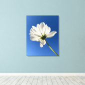 Weiße Wilde Blumen-Leinwandkunst Leinwanddruck (Insitu (Holzboden))