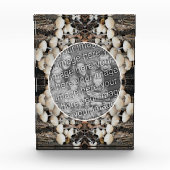 Weiße wilde Pilze - Natur ergänzen Fotoblock (Vorderseite)