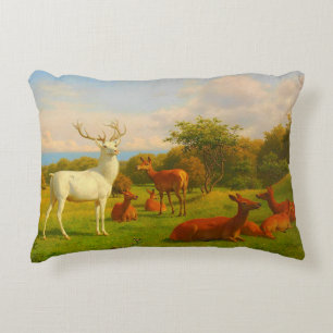 Weiße Wildtiere Dekokissen