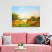 Weiße Wildtiere Leinwanddruck (Insitu (Wohnzimmer))