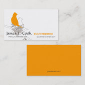 Weiße Wildvögel Visitenkarte (Vorne/Hinten)