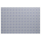 Weiße Windblumen auf Blau Stoff (Yard (91,4 cm))
