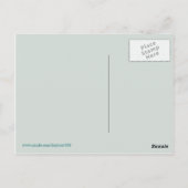 Weiße Wintergänse Postkarte (Rückseite)